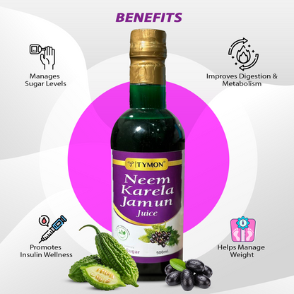 Tymon™ Neem Karela Jamun Juice